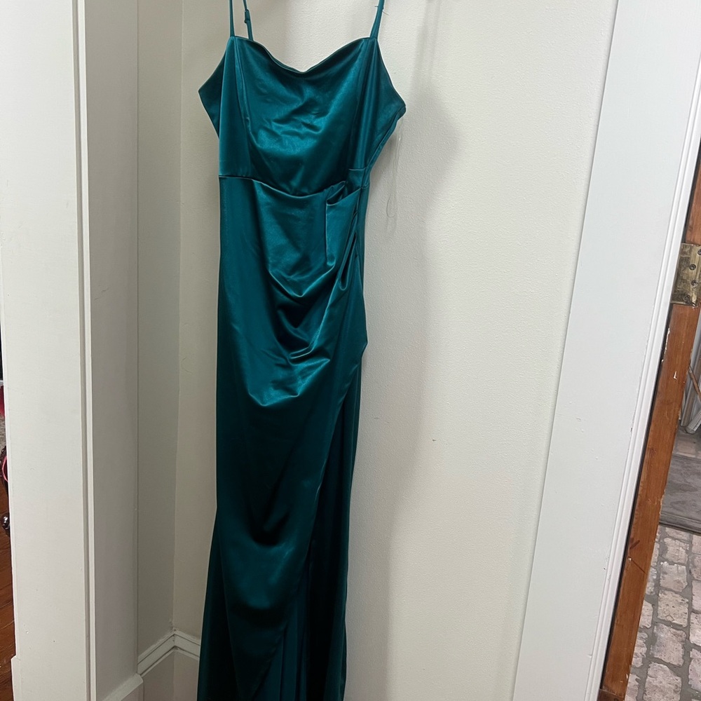 Honey and Rosie Blue Sleeveless Gown for Weddings